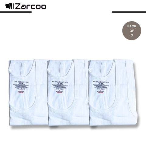 Zarcoo Branded T-o-m-m-y H-i-l-f-i-g-e-r Vest (Pack of 3)