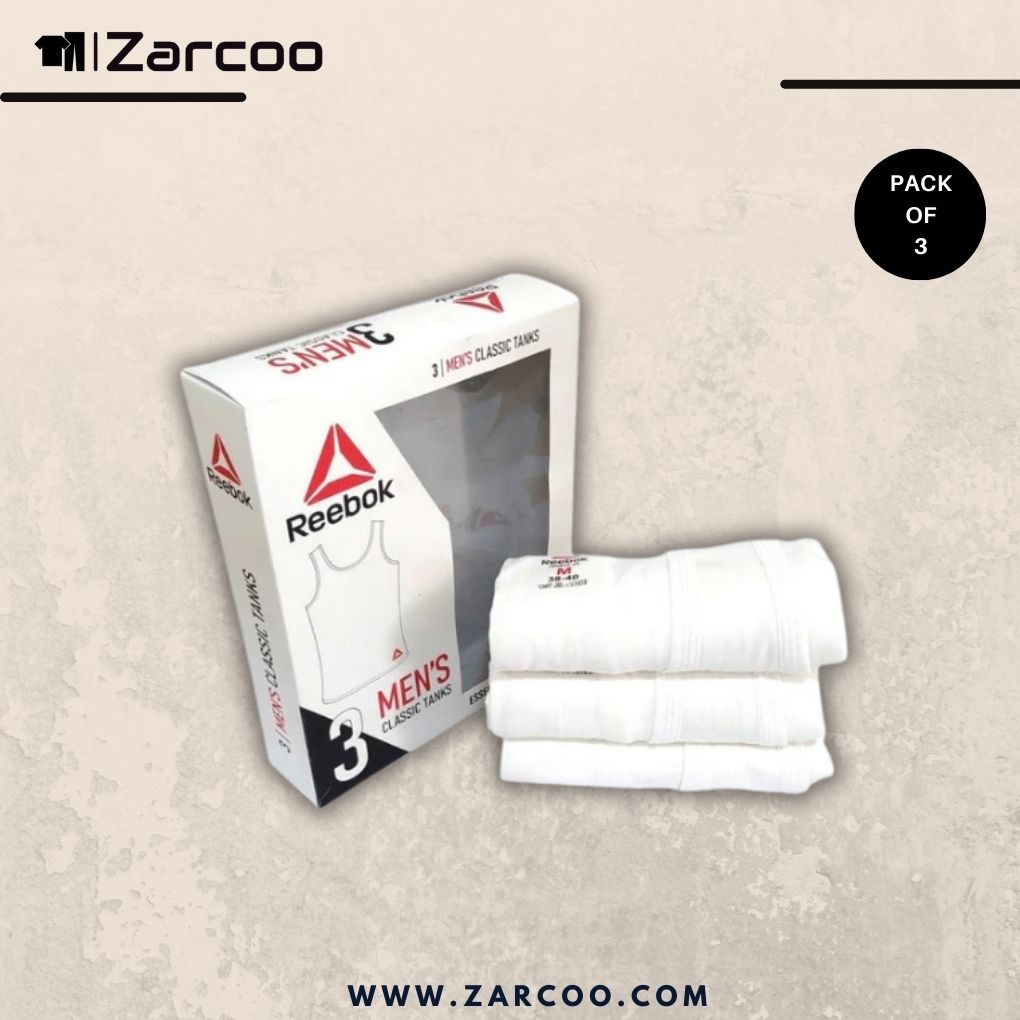 Zarcoo Premium R-e-e-b-o-k Vest (Pack Of 3)