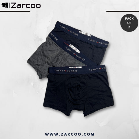 Zarcoo Branded T-o-m-m-y H-i-l-f-i-g-e-r Boxer (Pack Of 3)